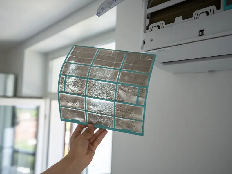 Filtre de climatisation encrassé, une cause fréquente de perte de froid